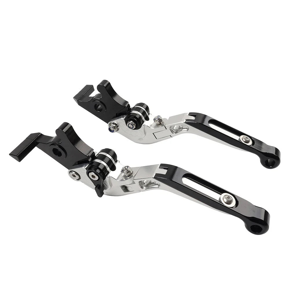 Silver Extendable Brake Clutch Levers for BMW F800GS/Adventure, F800R (08-18)