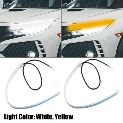 1 Pair LED Headlight Strip for Car (30cm) - Daytime Running Lights