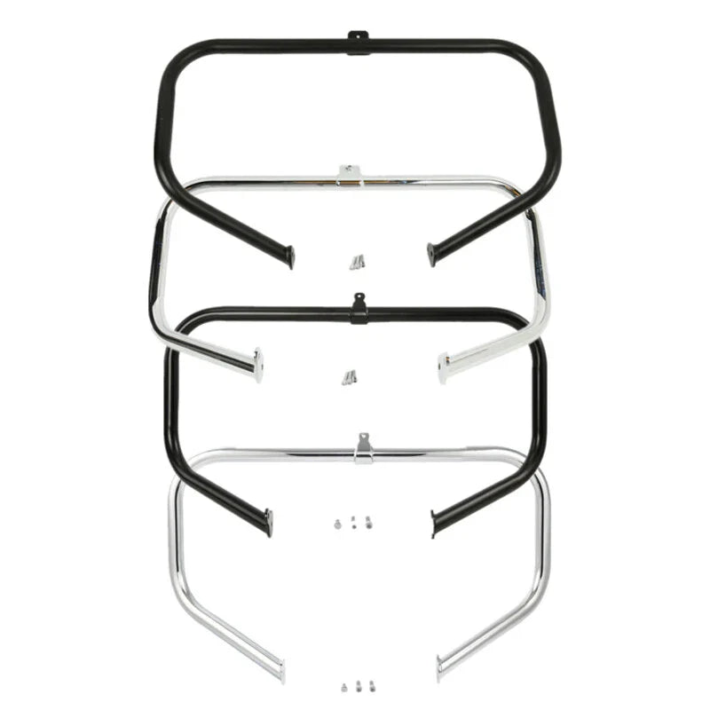 Chrome/Black Highway Engine Guard Crash Bar for Harley Road King (1997-2024)