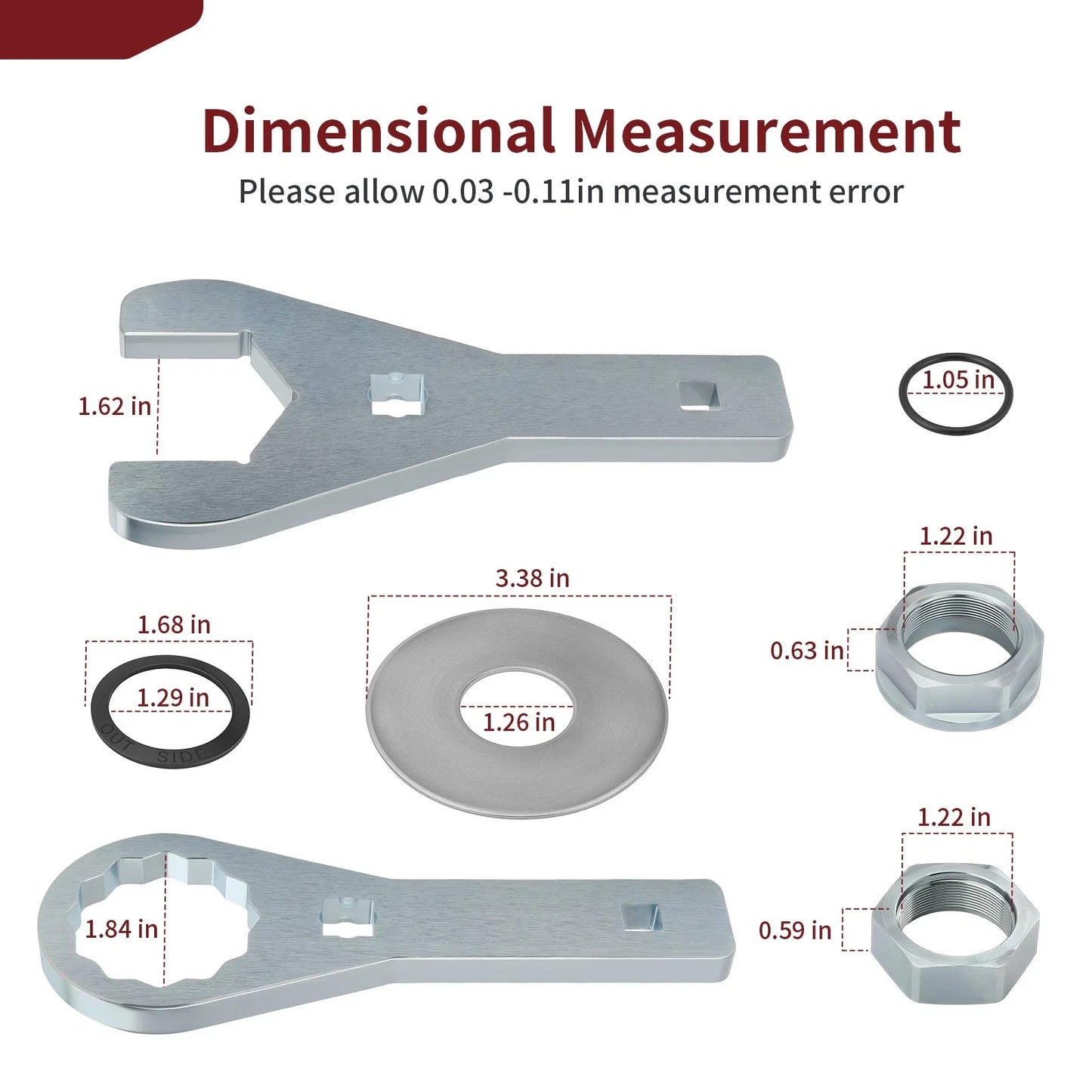 41mm Rear Axle Nut Wrench & Washer Seal for Honda FourTrax (1985–2004)