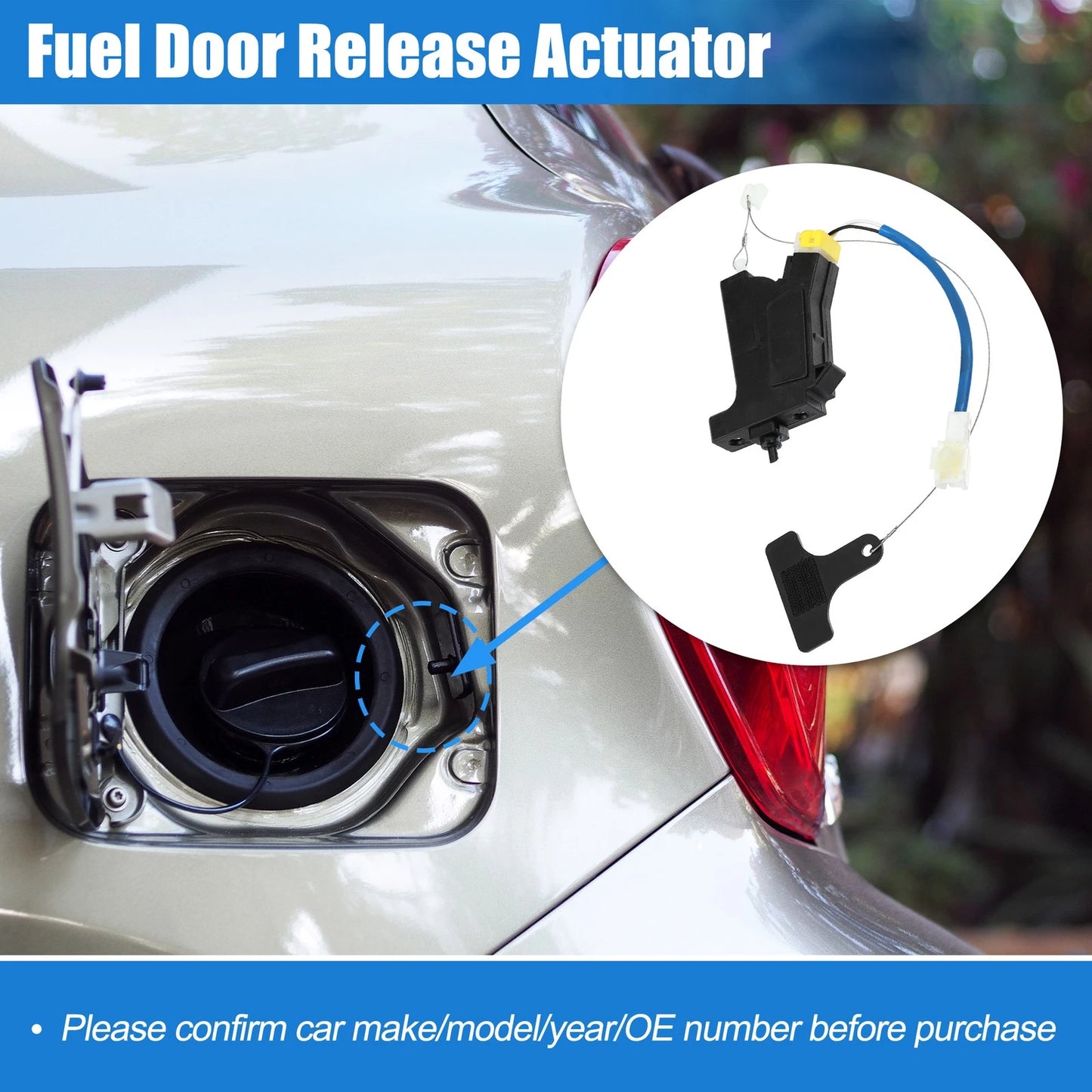Fuel Filler Door Opener Release Actuator for Hyundai Sonata (2009–2014) 81590-3S000
