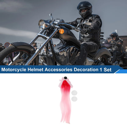 Motorcycle Helmet Accessories Pink Light Pink High-Temperature Silk