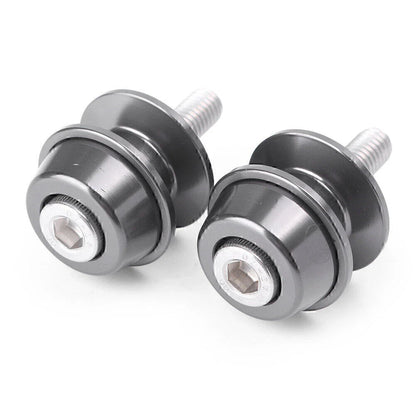 8mm Grey Swingarm Spools for Suzuki GSR750 GSX1300 GSXR600 SV1000 SV650 (2011-2019)