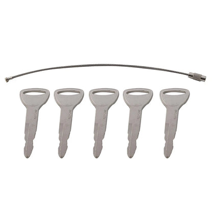 Ignition Keys Set of 5 for Toyota Forklift (57591-23330-71, 162597, A62597)