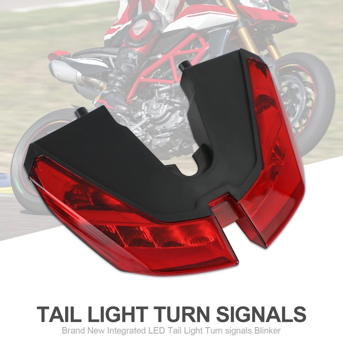 Tail Light Turn Signals for Ducati Hypermotard 821 939 950 SP (2012–2021) Red