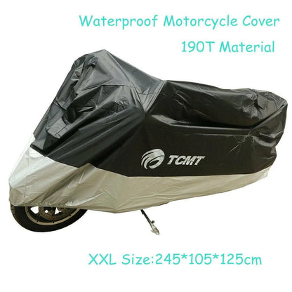Motorcycle Storage Cover Waterproof UV Rain Protector for Street Bike