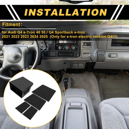 Center Console Armrest Organizer Tray for Audi Q4 e-Tron (2021–2023)