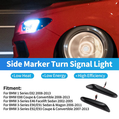 LED Turn Signal Lights for BMW 1 Series E82 (2008–2013) - Waterproof Assembly