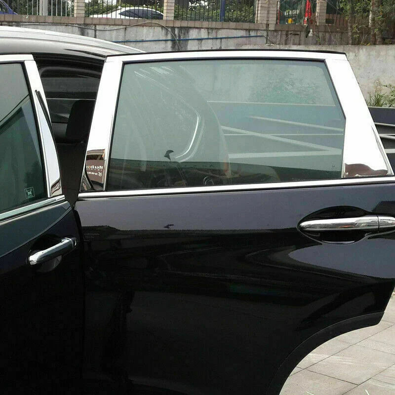 6x Chrome Pillar Post Stainless Steel Trim Door Cover for Honda CR-V (2012-16)