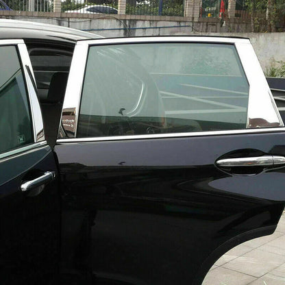6x Chrome Pillar Post Stainless Steel Trim Door Cover for Honda CR-V (2012-16)