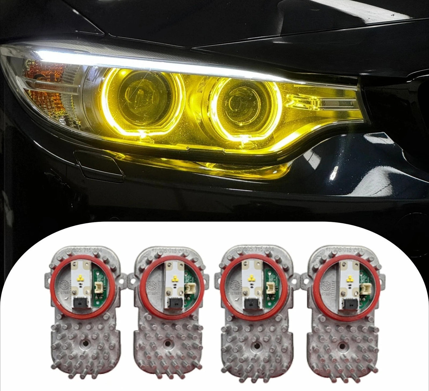 Yellow DRL LED Module for BMW F32 F33 F36 428i 428iX 435i 435iX (2014–2017)