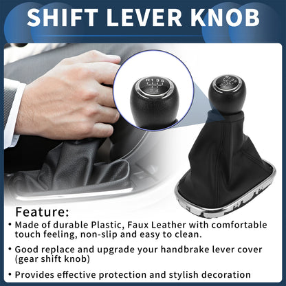 5 Speed Gear Shifter Knob with Cover for Chevrolet Cruze (2008–2015)