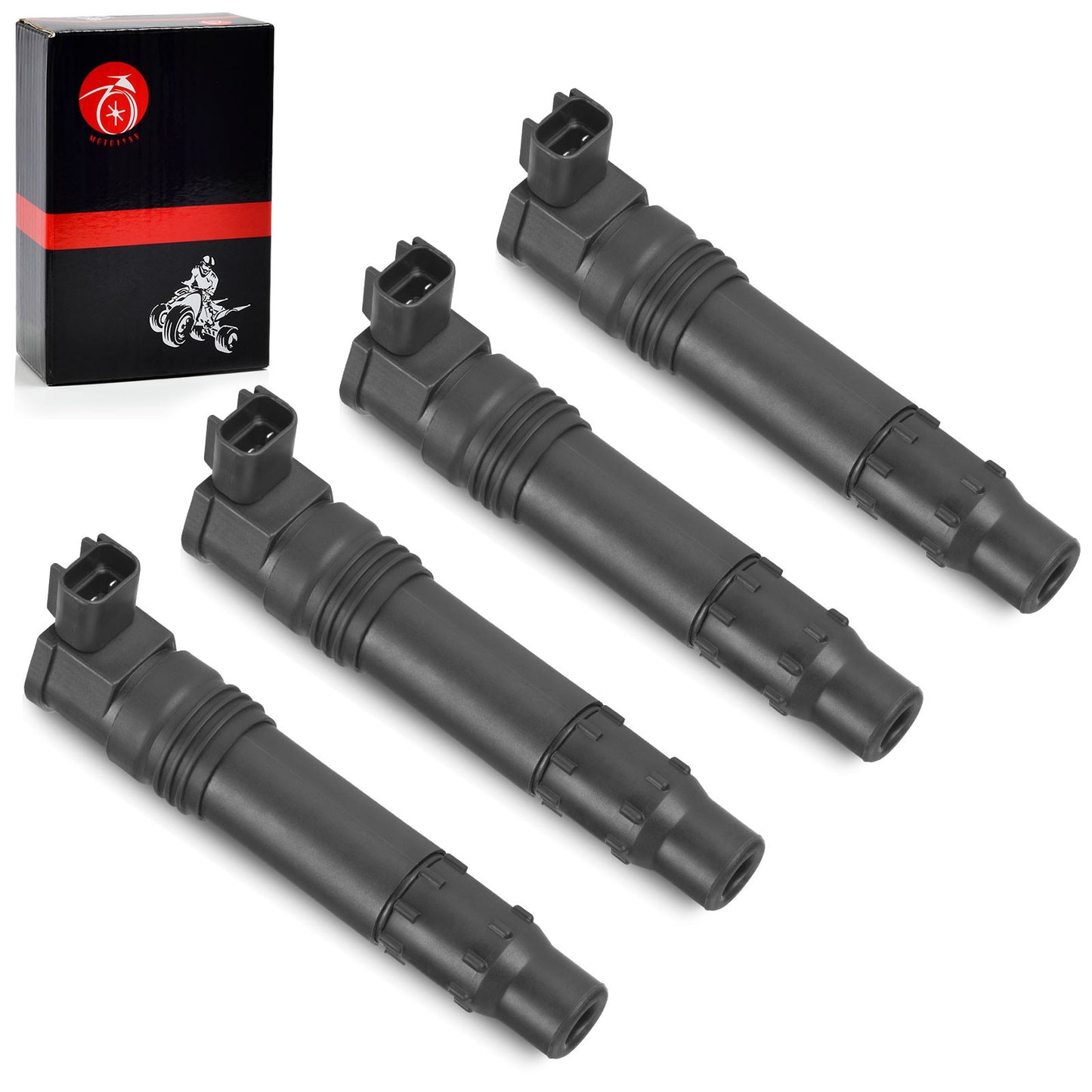 Set of 4 Ignition Coils for Kawasaki Ninja ZX-12R (2000–2005)