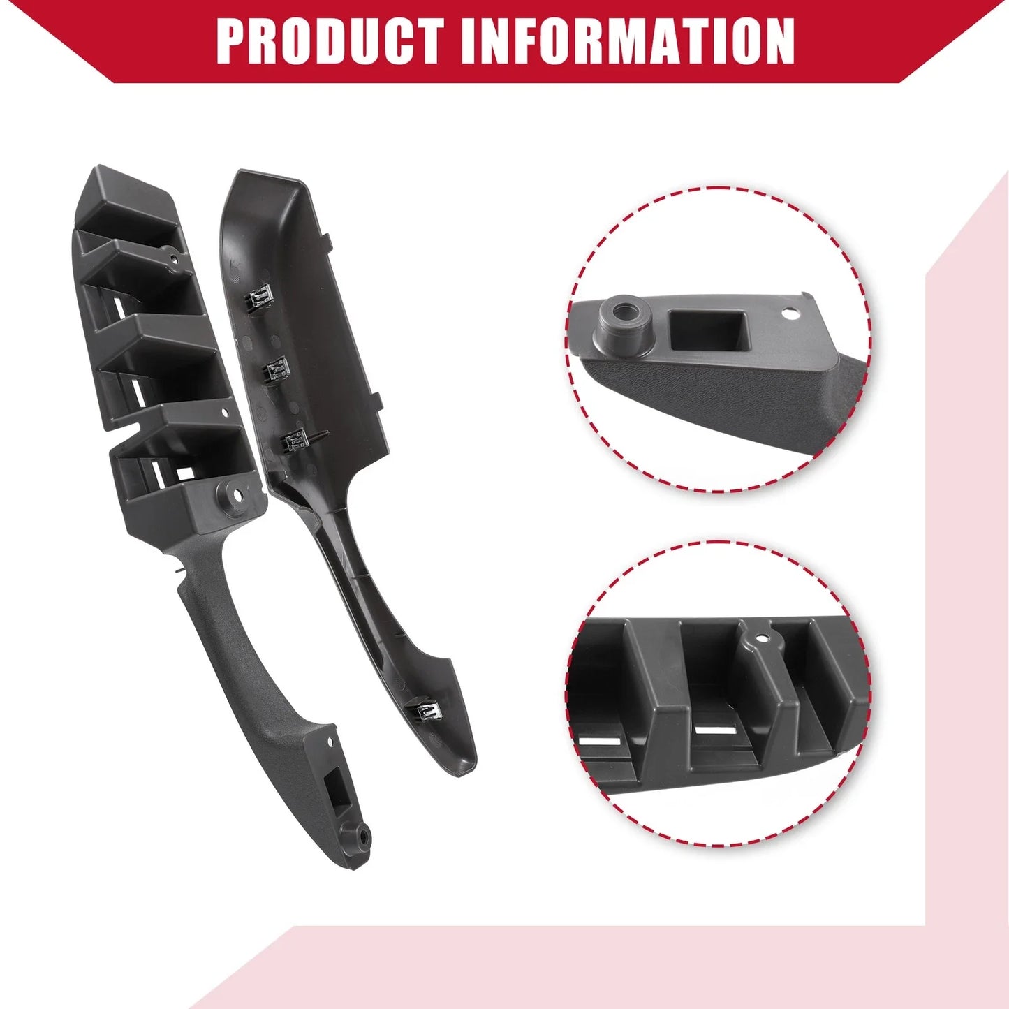 Left Right Interior Door Pull Handles for Chevrolet Express 1500 (2003-2014)