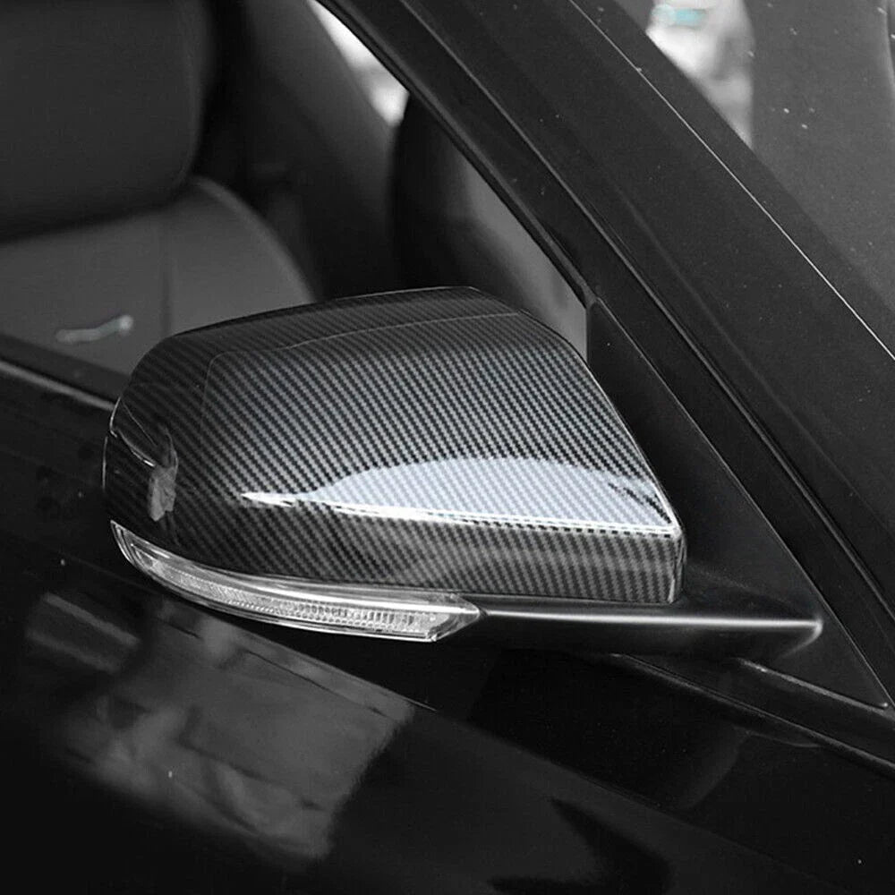 ABS Carbon Fiber Rearview Side Mirror Cover Trim for Cadillac CT4 (2020–2023)