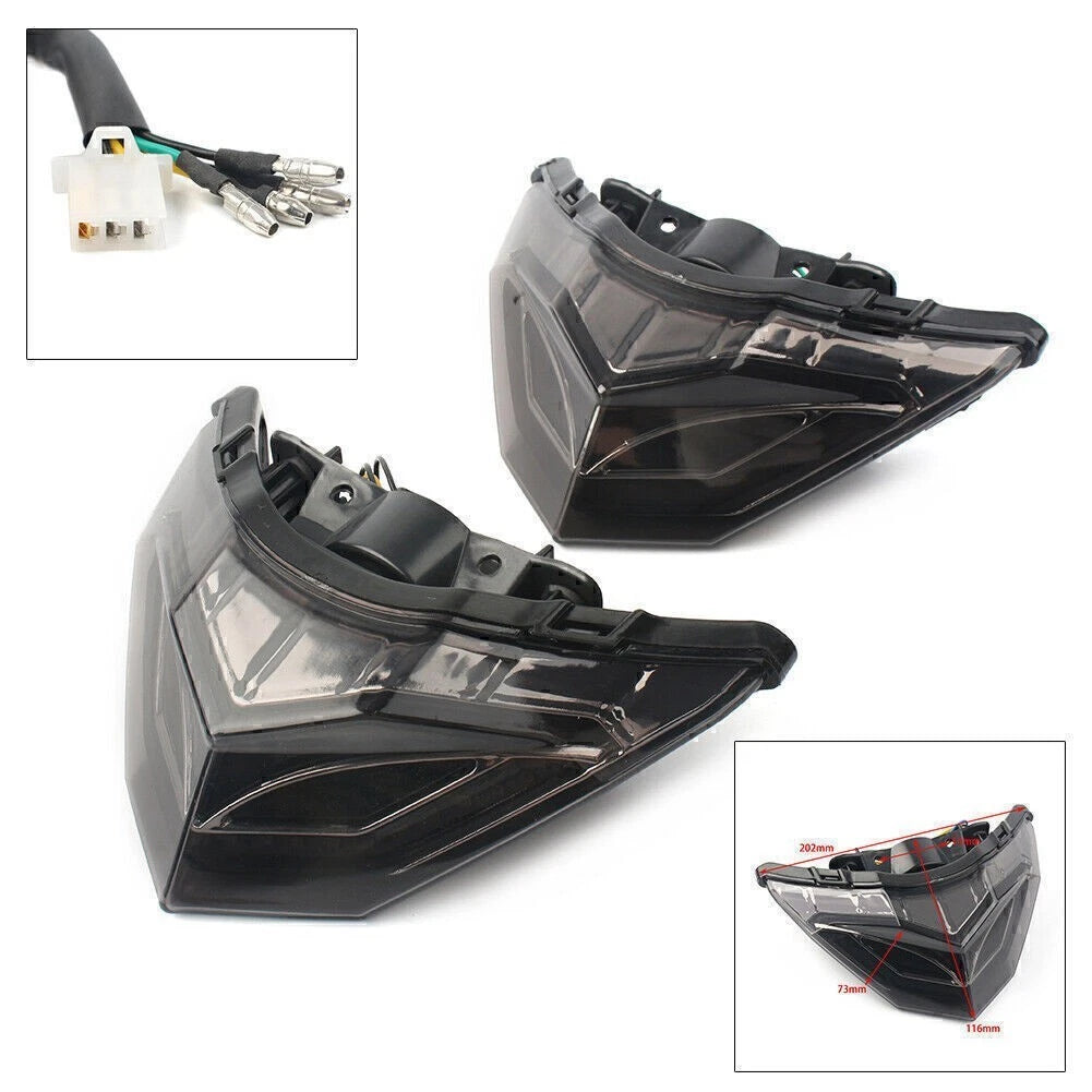 LED Rear Brake Turn Signals for Kawasaki Ninja 250R 300 (2013–2017)