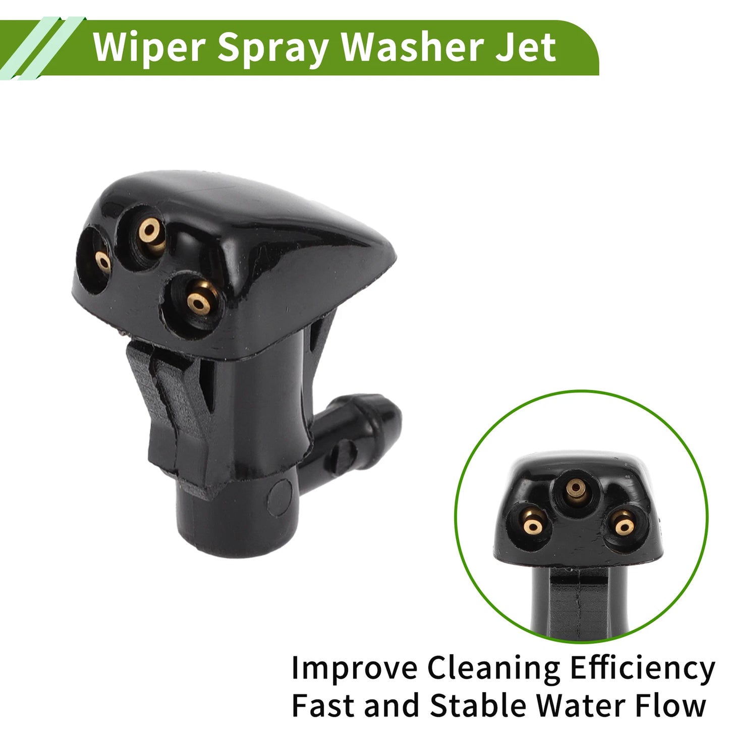 Set of 1 Windshield Washer Nozzle with Hose Connector for Hyundai  No. 986302E100
