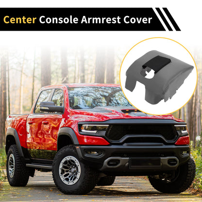 Console Lid Armrest Cover for GMC Sierra 1500 (Microfiber Leather, Dark Gray)