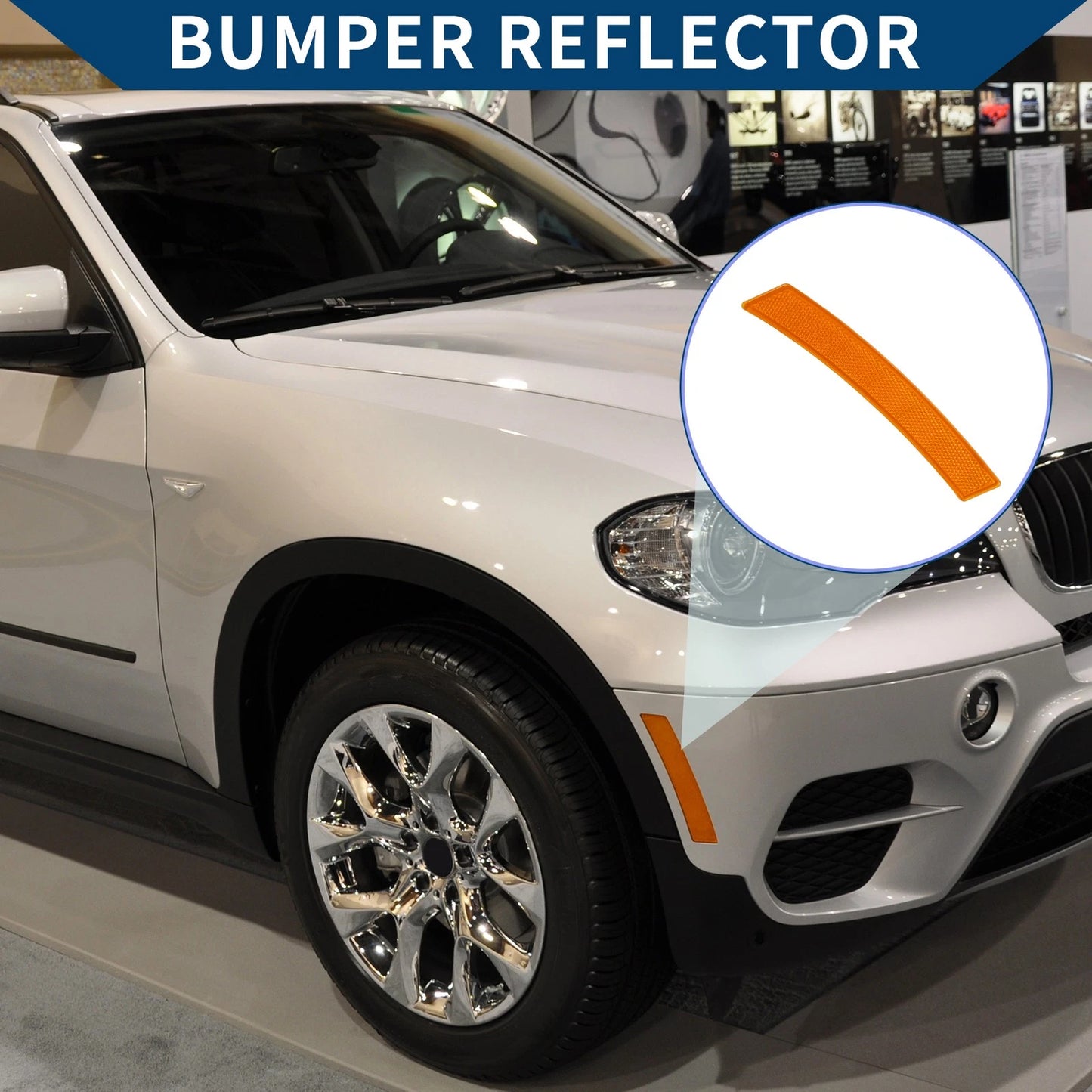 Bumper Reflector for BMW X3 E83 (2007–2010) Front Right, USA Model