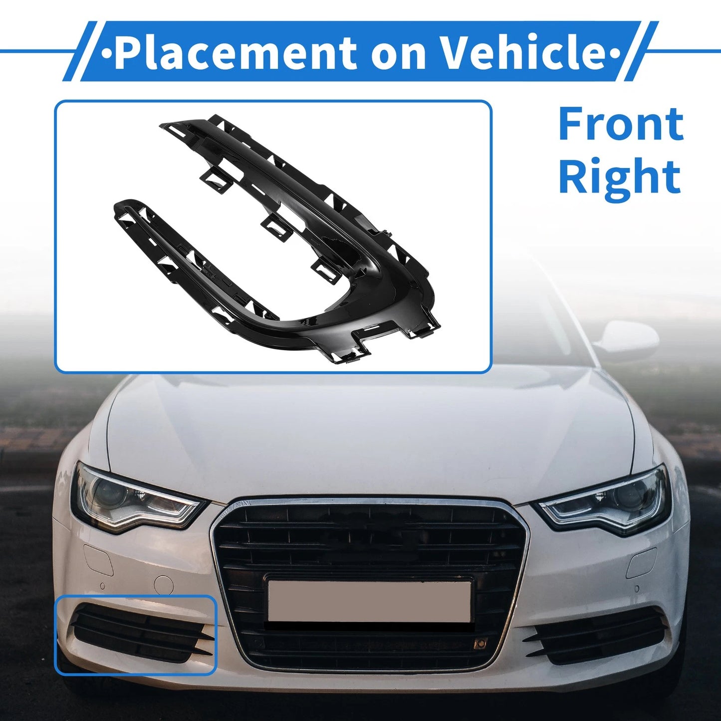 1 Pc Fog Light Grill for Buick Lacrosse (2019) No. 84158998 Black