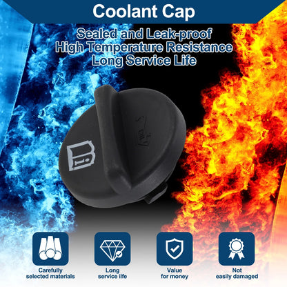 Coolant Cap for Chevrolet Cruze 1.4L 1.8L (2008–2013) No. 55566555 Black