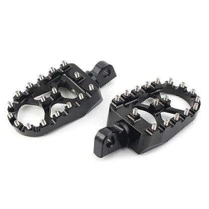 Black  Wide Fat Foot Pegs MX Style for Harley Dyna Sportster Bobber