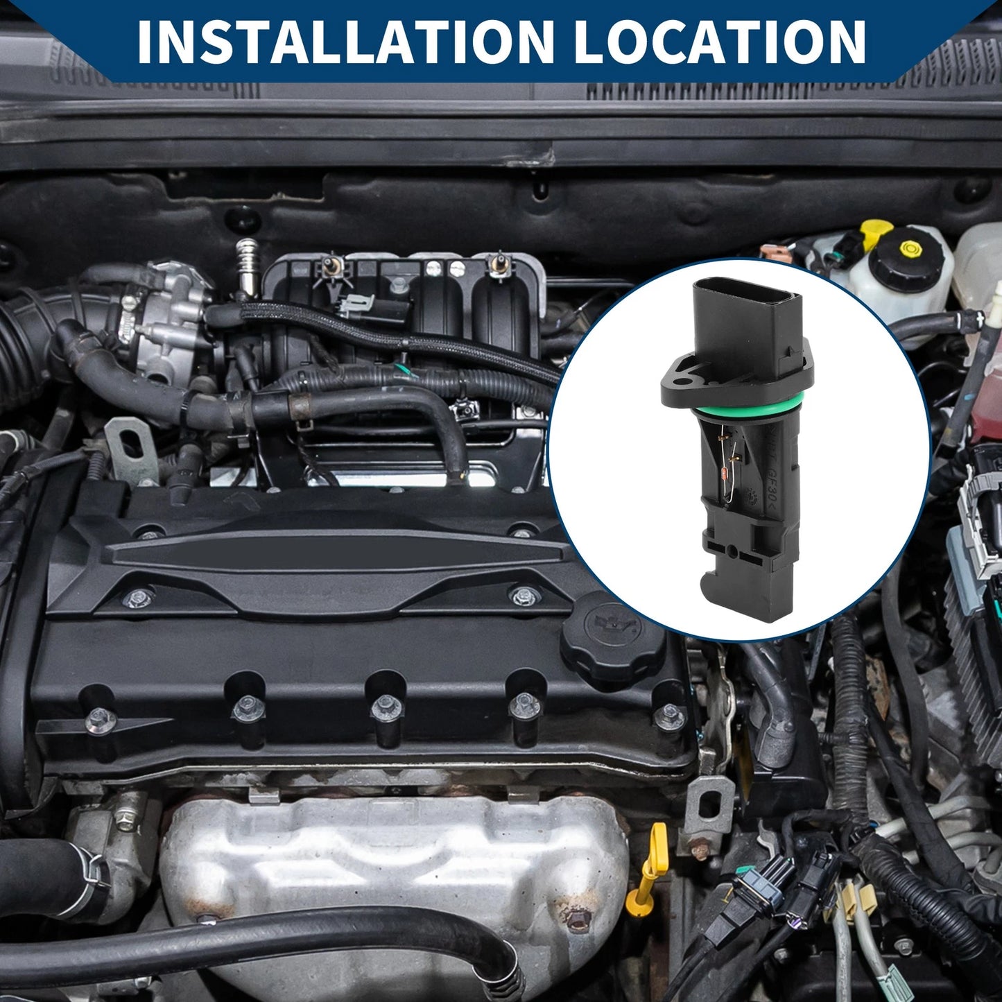 Mass Air Flow Sensor Meter No.13627566988 for BMW X5 4.4L 4.8L (2004–2006)