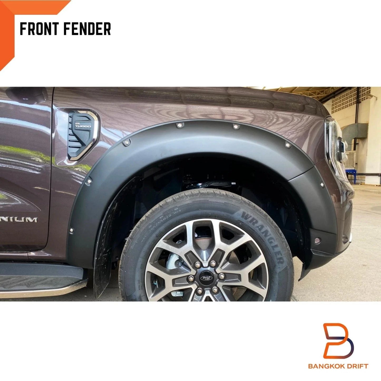 6" Matte Black Bolted Fender Flare Arch for Ford Everest (2022-2023)