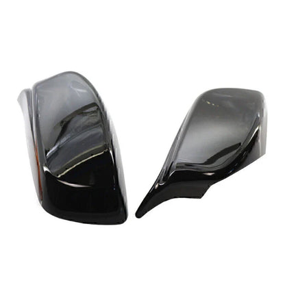 Glossy Black Rear View Mirror Covers for BMW E60 E61 (2004-2007)