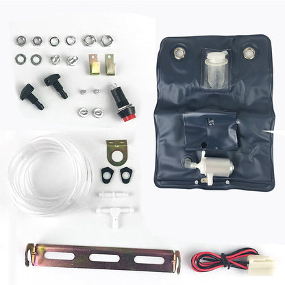 Windscreen Washer Bottle Kit with DC 12V Pump for Universal Cars