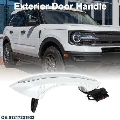 Rear Left Exterior Door Handle for BMW F07 F10 (2009–2017) No. 51217231933 White Silver Tone