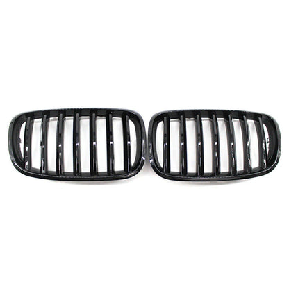 Gloss Black Front Kidney Grille for BMW X5 X6 E70 E71 (2007-2013)