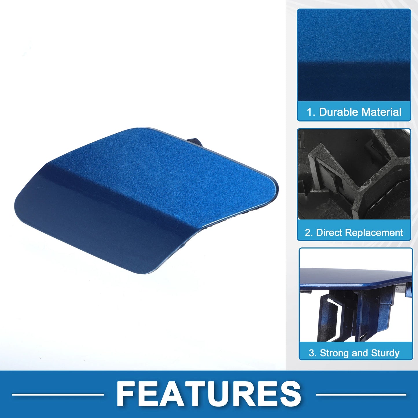 Front Left Washer Nozzle Cover Cap No. 51117422903 for BMW X6 (2015–2019) Blue