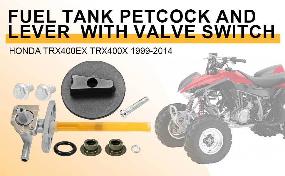 Fuel Petcock Lever Valve Screw Washer for Honda 400EX Sportrax (1999–2004)