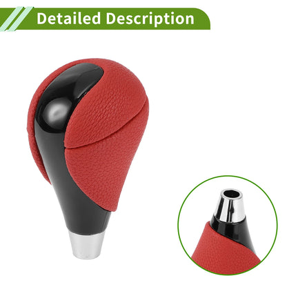 Automatic Gear Shifter Knob for Lexus ES350 (2007–2015) Red Black Plastic Faux Leather