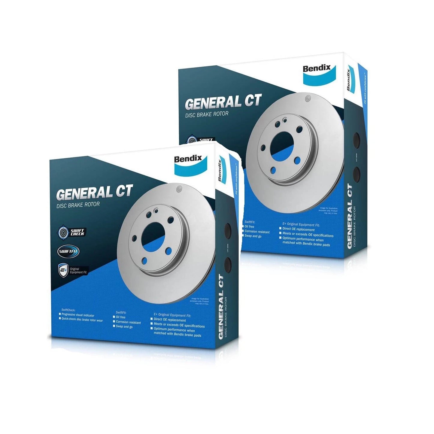 2X Front Disc Brake Rotors for Toyota Corolla (2002–2007)