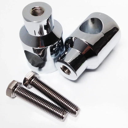 1" Universal Motorcycle Handlebar Riser Mounting Clamp Chrome