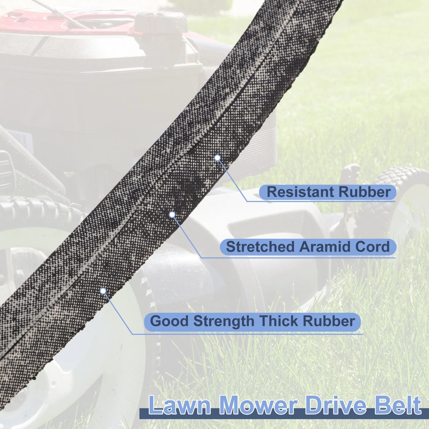 Lawn Mower Deck Belt for Toro Titan HD 1500 (No.1351873/1334372)