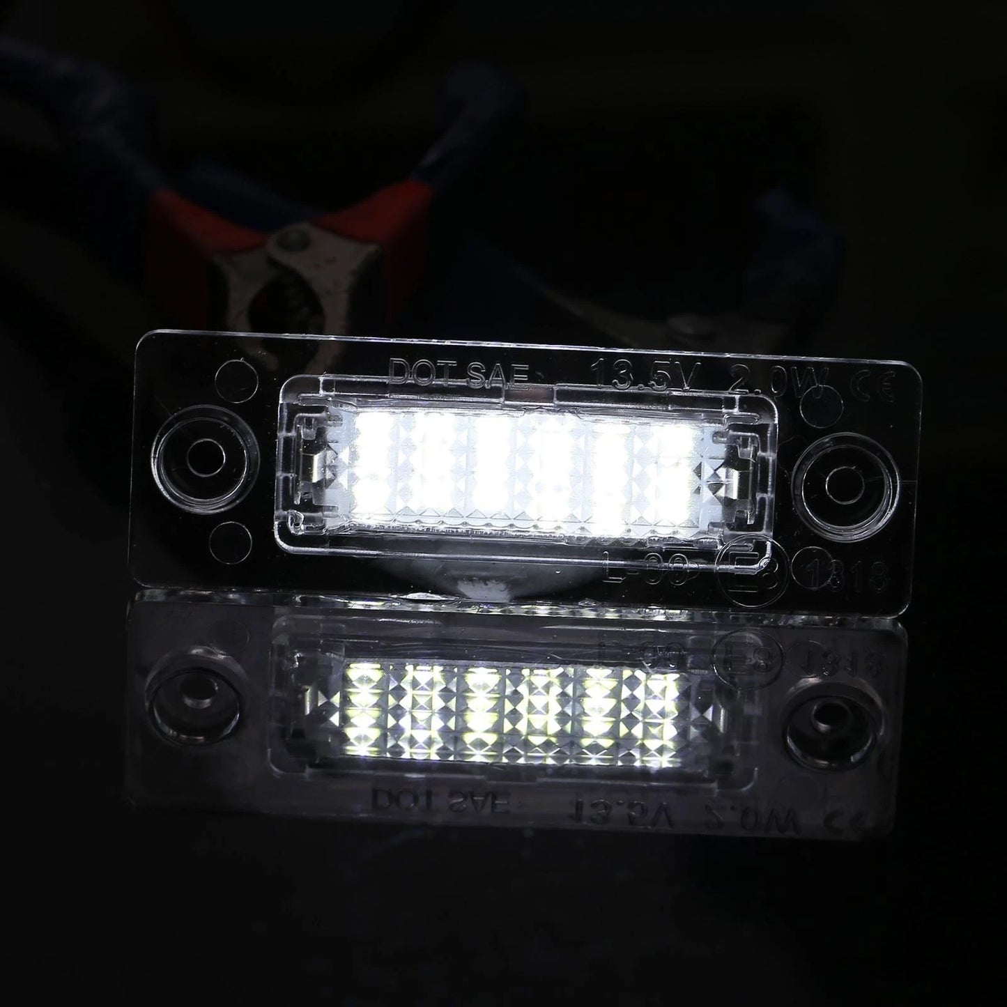2X LED Car License Plate Light for Volkswagen Passat Jetta Golf