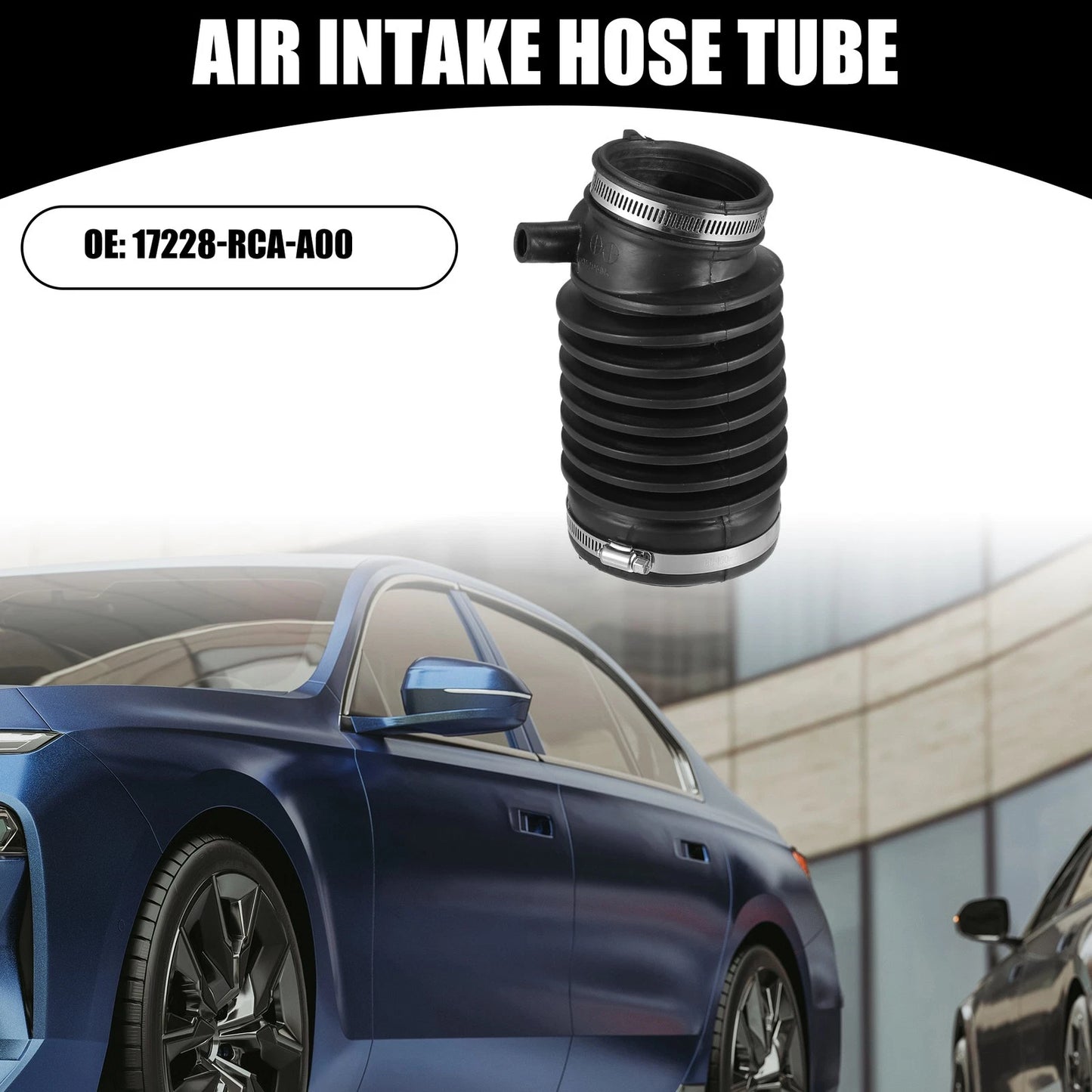 Air Cleaner Intake Hose Tube with Clamps for Acura TL (2004–2006) 17228-RCA-A00