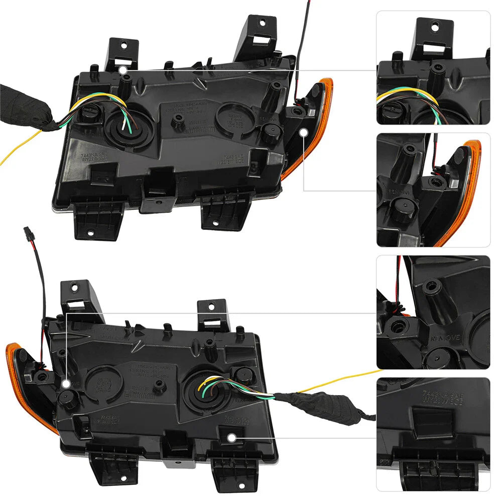 LED Turn Signal Lamps with DRL for 2018-2022 Jeep Wrangler (2018-2022)