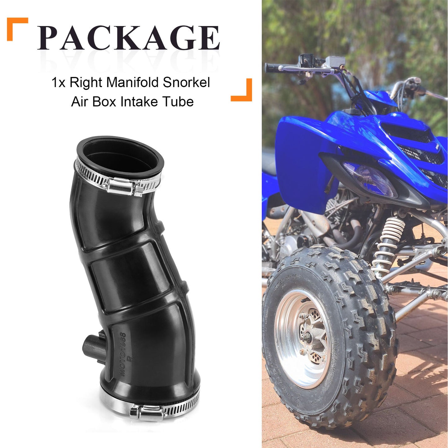 Manifold Snorkel Air Box Intake Tube for Yamaha Raptor 660R (2001–2005)