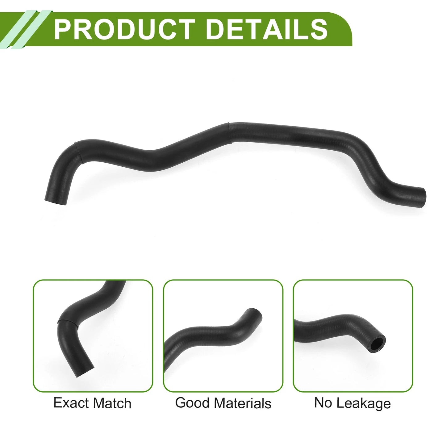 HVAC Heater Hose for Toyota Camry Solara 2.4L (2002–2006) No. 8724533450 Rubber