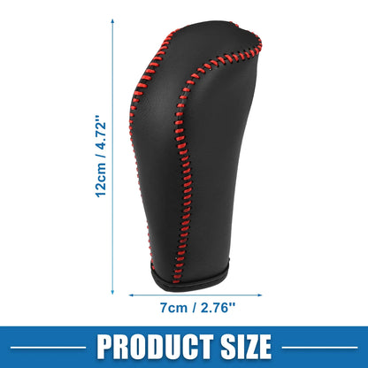 Gear Shift Lever Cover for Honda Fit (2014-2018) - Interior with Red Stitches