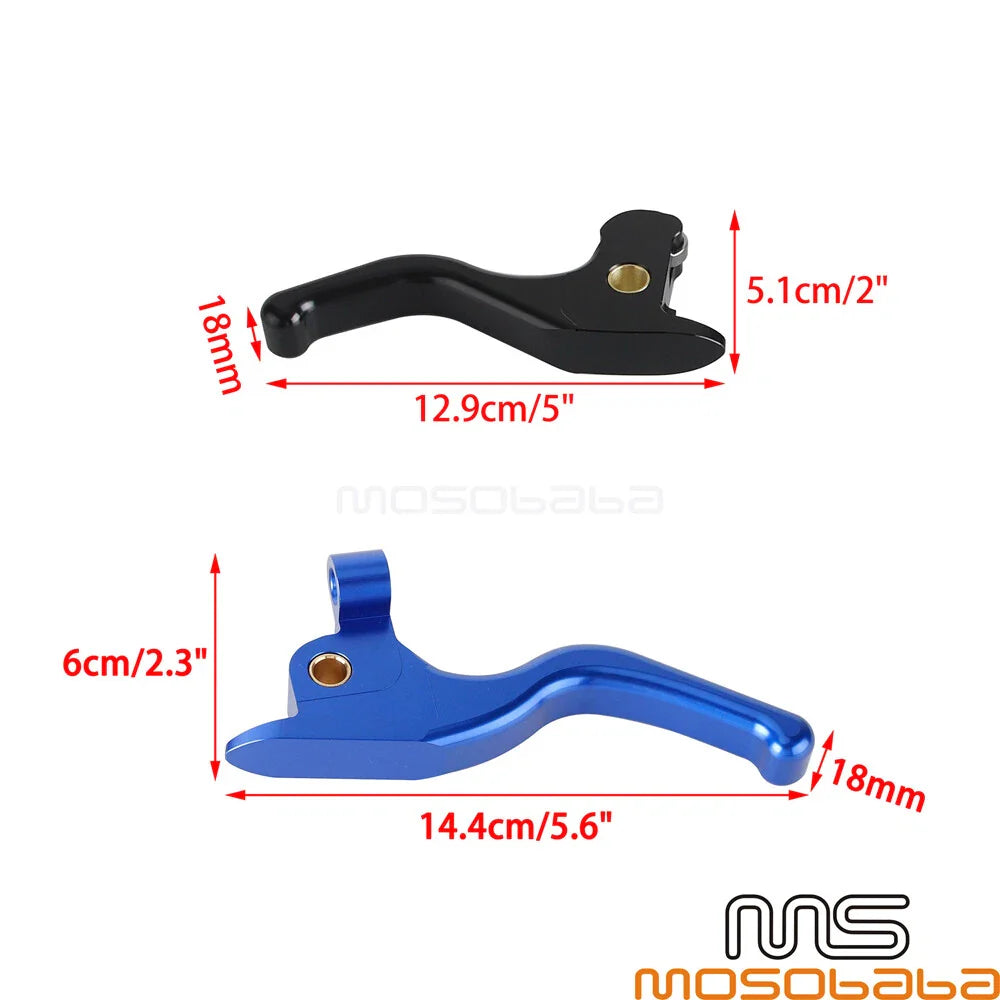 Finger Brake Clutch Levers for Harley Touring Road King Road Glide (14-16)