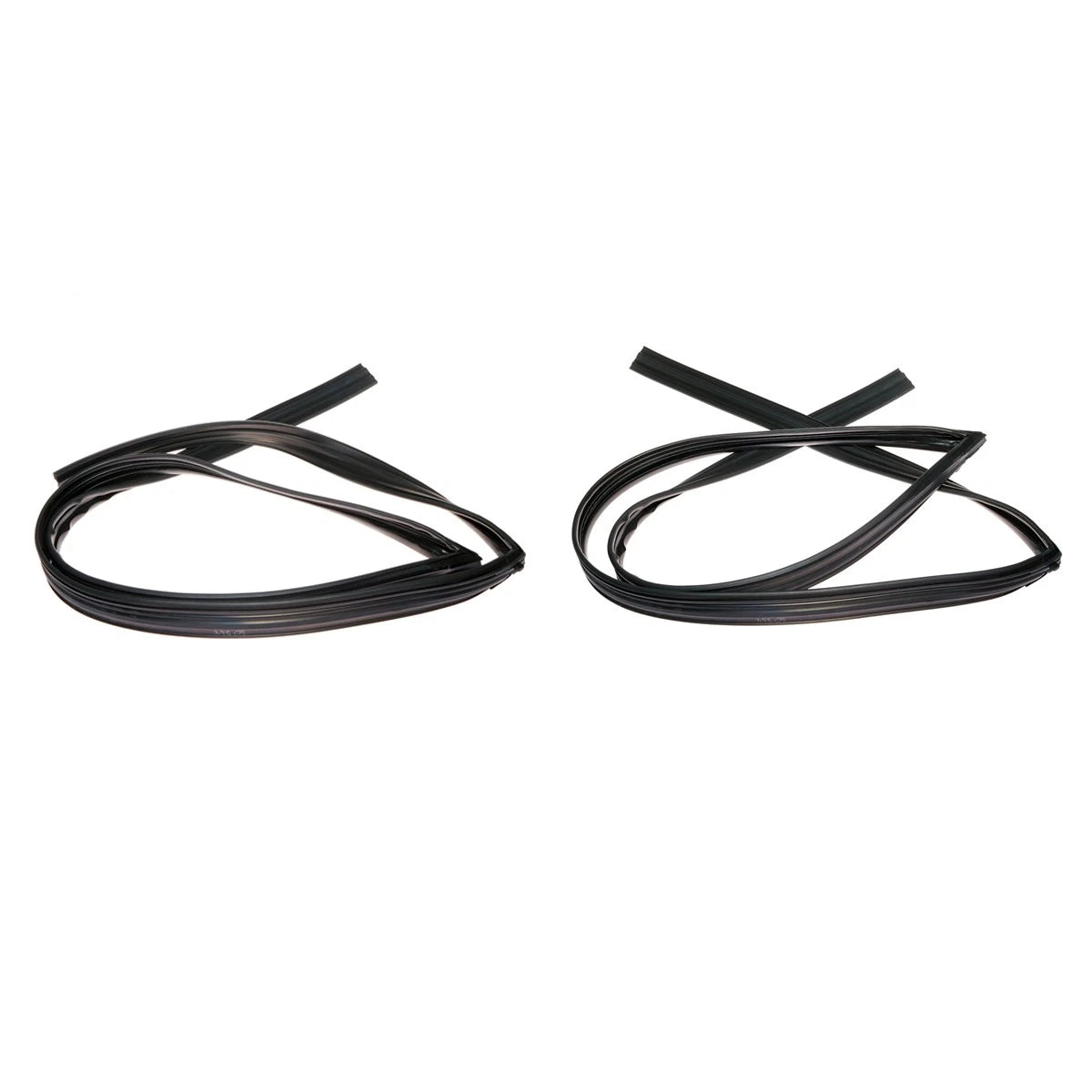 Set of 2 Weatherstrip Glass Run Channel Seals for Honda Civic Coupe (2006–2011)