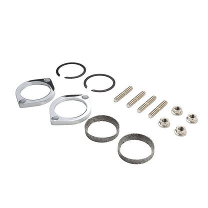 Exhaust Flange Install Kit  Flanges Gaskets Nuts Washers for Harley Big Twin