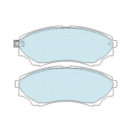 Set of 4 Bendix HD Front Disc Brake Pads for Mazda B2500 B2600 (2002–2006)