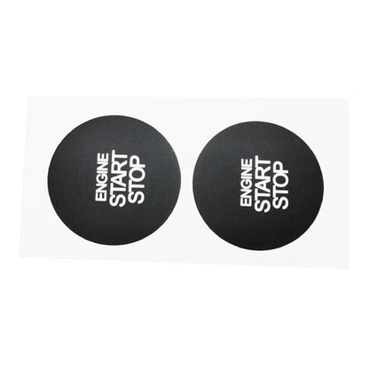 2 x Ignition Stop Switch Button Repair Sticker Vinyl for Hyundai ix35