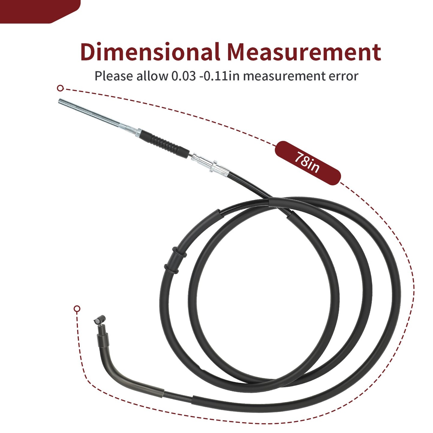 Rear Park Hand Brake Cable for Suzuki Eiger 400 (2003–2007)